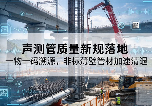 黔江区声测管质量新规落地，一物一码溯源，非标薄壁管材加速清退